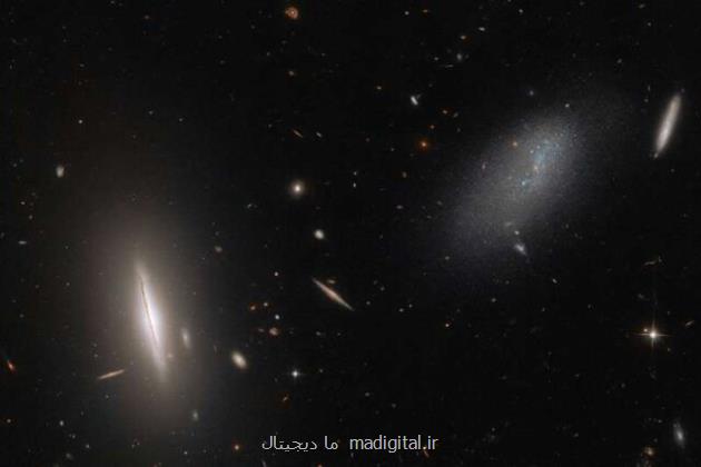نگاه هابل به یک کهکشان کم نور و بی شکل